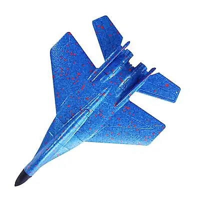 Hand Throw Airplane Flying Glider Planes Blue • £8.93