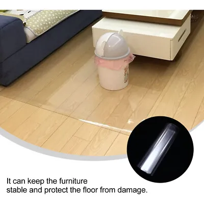 $25.69 • Buy 90x60cm Office Mat Computer Work Chair Carpet Floor Vinyl PVC Protector Mat