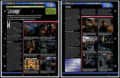 £1.49 • Buy Lineage - Voyager - Star Trek Fact File Page