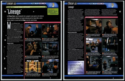 £1.49 • Buy Lineage - Voyager - Star Trek Fact File Page