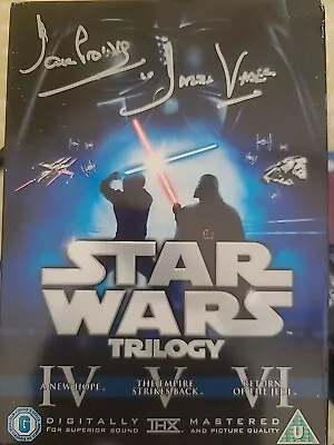 Star Wars Dave Prowse Darth Vader Signed Despecialized DVD Trilogy • £40