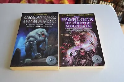 Fighting Fantasy Creature Of Havoc & The Warlock Of Firetop Mountain • £5.99