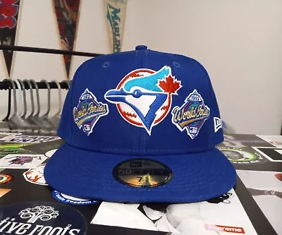 Toronto Blue Jays New Era Limited Edition 59Fifty Fitted Hat Side Patch 7 3/8 • $50