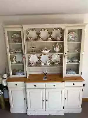 Large Display Cabinet/dresser Farmhouse Style Ducal Pine Shabby Chic. F&f Paint • £19.99