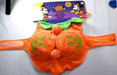 Disney Dog Plush Costume Sz XS MICKEY MOUSE PUMPKIN Glow In The Dark Accents • $25.99