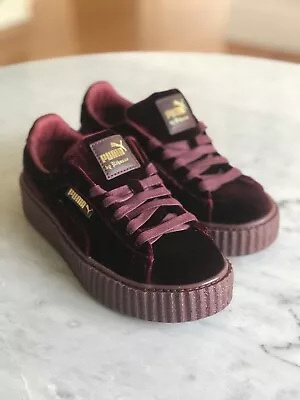 $250 • Buy RIHANNA X PUMA FENTY CREEPER VELVET, ROYAL PURPLE US7 EUR37.5