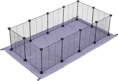 DIY Guinea Pig Cage With Mat Small Animal Playpen Pet Playpen Rabbit Cage Sm • $46.31