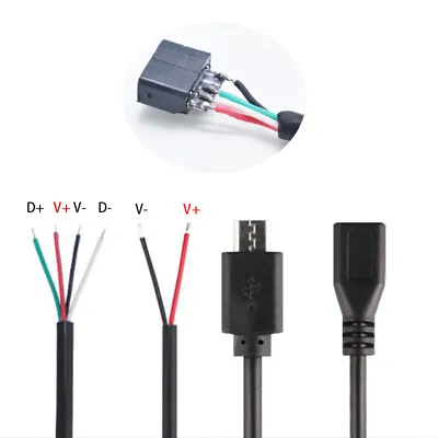 Micro USB Male Female 2 4 Pin Jack Charger Extension Connector Cable Cord • $1.49