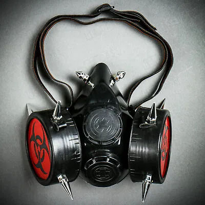 Halloween Masquerade Steampunk Costume Respirator Gas Mask Half Face Gothic Mask • $20.99