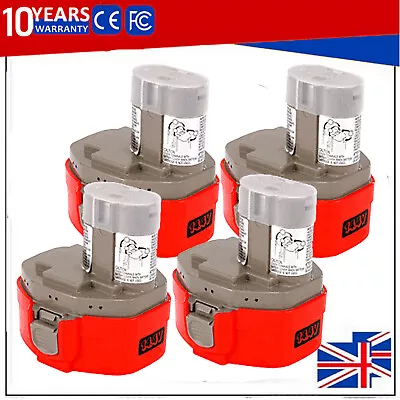 4-Pack For Makita 14.4V Battery PA14 4.8Ah 1420 1434 1422 1433 1435 6280D 8434D • £48.89