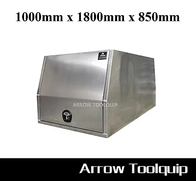 1000 X 1800 X 850 Flat Aluminium Dual Cab Ute Canopy Toolbox Flat Alloy Canopy • $1250