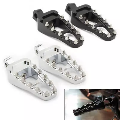 CNC Rivet Foot Pegs Pedals MX Style For Harley Street Glide V-Rod Sportster Dyna • $28.99