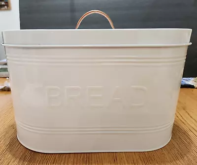 Metal Oval Bread Box With Seal Tight Lid • $21