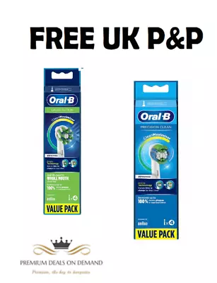 Oral B Precision Floss Braun Replacement Toothbrush Heads 4PK GENUINE UK Stock • $21.22