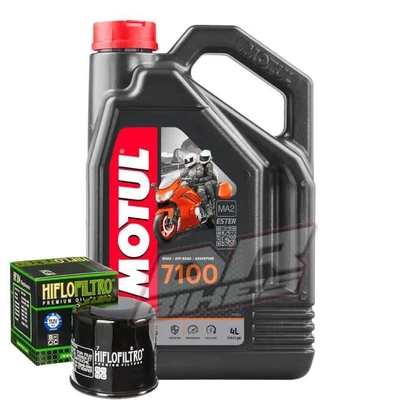KIT TAGLIANDO KAWASAKI Z 750 2007 2008 2009 4 OLIO MOTUL 7100