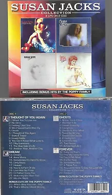 $29.99 • Buy Susan Jacks(of The Poppy Family) Collection-4 Rare Lps On 2 Import Cds + 4