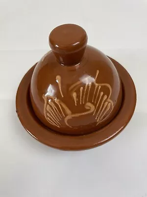 Moroccan Clay Tagine Brown Glazed • $9.50