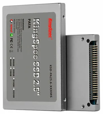 $49 • Buy 64GB KingSpec 2.5  Inch PATA/IDE SSD Solid State Disk MLC Flash SM2236 Controll