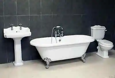 Traditional Bathroom Suite Carlton Edwardian Classic Freestanding Roll Top Bath • £719.99