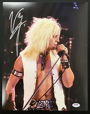 Vince Neil Signed Photo 11x14 Motley Crue Autograph Lead Singer 80s PSA/DNA 2 • $79.99