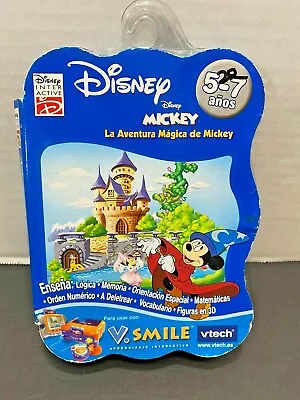 V-Tech Vsmile Disney La Aventura Magica De Mickey Spanish Cartridge NEW  • $14.99