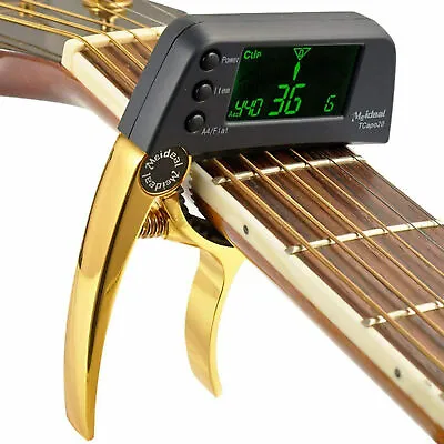 Professional Clip-On Tuner For All Instrument -with Capo Guitar Ukulele Violin • $27.97
