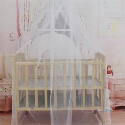 Baby Bed Mosquito Net Mesh Dome Curtain Net For Toddler Crib Cot Canopy • $6.28