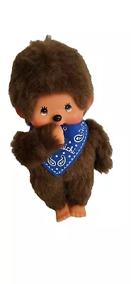 Sekiguchi Monchhichi Doll Plush W/ Blue Bandanna & Thumb Pacifier  7  • $18.99