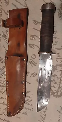 Really Nice WWII Unissued Cattaraugus 225Q Bowie Knife With Original Sheath • $85.95