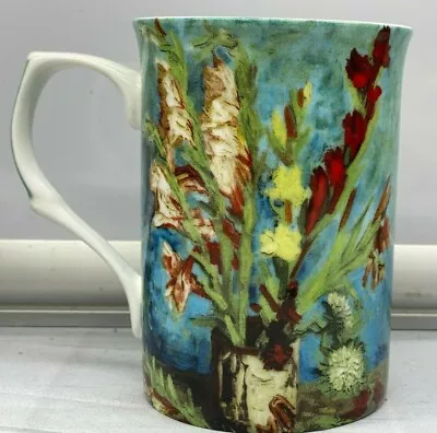 $19.87 • Buy Green Cup Green Gladiolas Flowers Van Gogh Stechcol Cup Mug New  10 Oz 4  High 