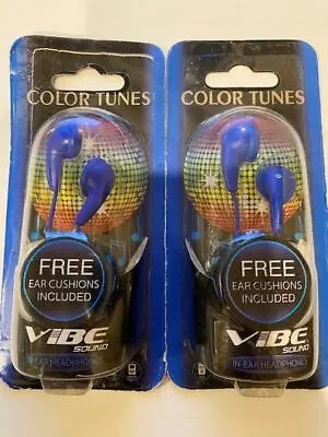 Stereo Earphones Color Tunes Headphones Vibe Sound Ear Cushions 3.5 Mm Plug + 1 • $6.99