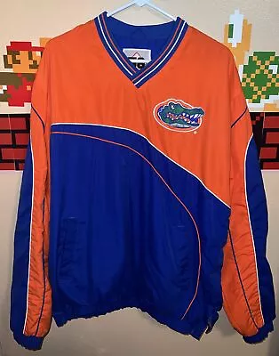 Vintage Florida Gators Pullover Windbreaker Jacket Men's Size Large Big Logo • $29.99