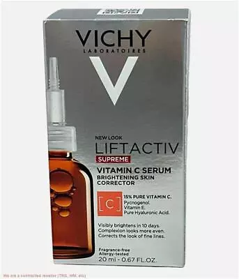 Vichy Liftactiv Vitamin C Serum Brightening Skin Corrector - 20ml EXP 08/2026 • $21.99