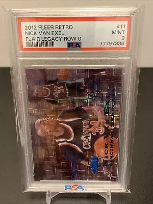 Nick Van Exel 2012-13 Fleer Retro Flair Legacy Row 0 #006/100 Psa 9 Pop 1 • $99.99