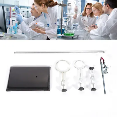 Flask Clamp Condenser Clamp Stands Laboratory Stands Support + Lab Clamp Kits US • $20