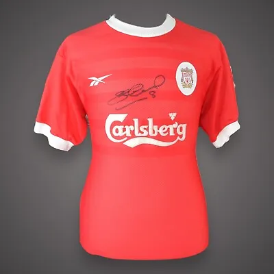 £80 • Buy Steven Gerrard Hand Signed Liverpool Shirt Bid From £80 (Slight Pen Mark￼)