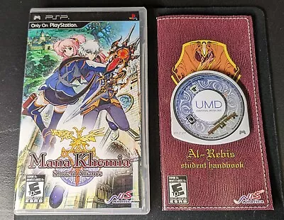 Mana Khemia: Student Alliance (Sony PSP 2009) Complete W/ Manual CIB • $30