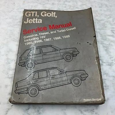 Bentley VW GTI Golf Jetta Service Manual 1985-1989 Repair Book OEM • $41.17