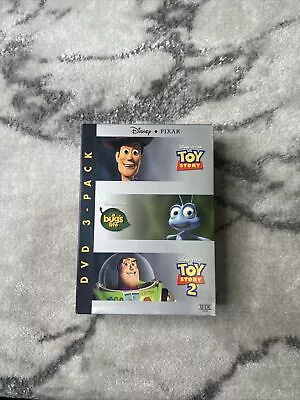 Pixar 15th Anniversary 3 Pack: A Bugs Life/Toy Story/Toy Story 2 (DVD 2001) • $14.99