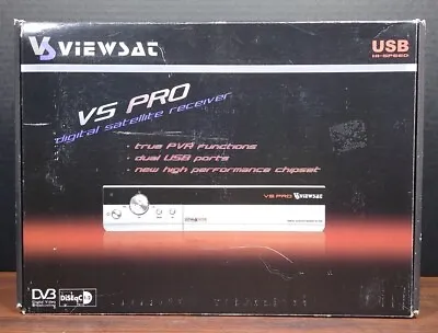 ViewSat VS Pro DVB FTA Digital Satellite PVR Dual USB Receiver With Remote • $39.99