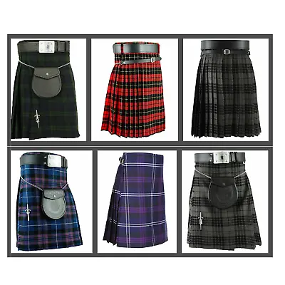 8 Yard Kilts Scottish Mens Kilts 16oz Casual Kilt  Kilts Highland Dress 30-60 • £33.50