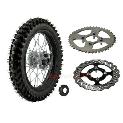 16  Rear Wheel 90/100-16 Tire On Rim Disc Rotorfor Pit Bike For Honda KX100 CR85 • $185.24