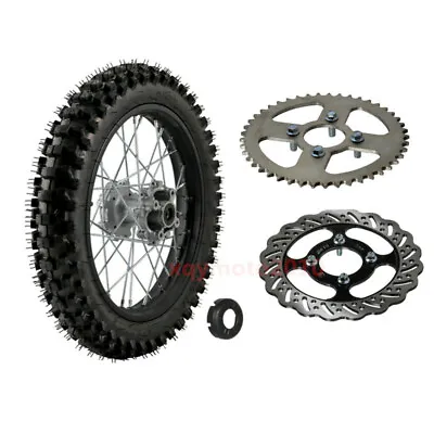 $185.98 • Buy Rear Wheel Rim Tire Tube 90/100-16 & Disc Brake For Dirt Bike Honda KX100 CR85