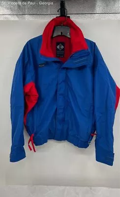 Men's Columbia Blue & Red Bugaboo Insulated Zip Up Rain/Wind Jacket - Size M • $29.99