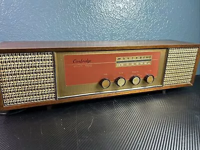 Vintage Rare Cambridge AM-FM Tube Radio X100KC MC *Project* • $219.99