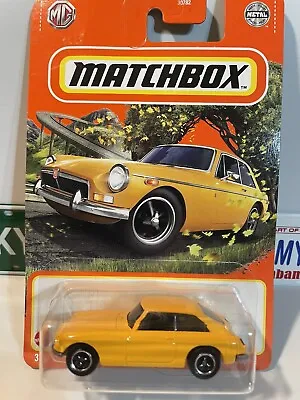 1971 MGB GT Coupe Yellow Matchbox 73/100 New In Pack 1:64 • $7.99