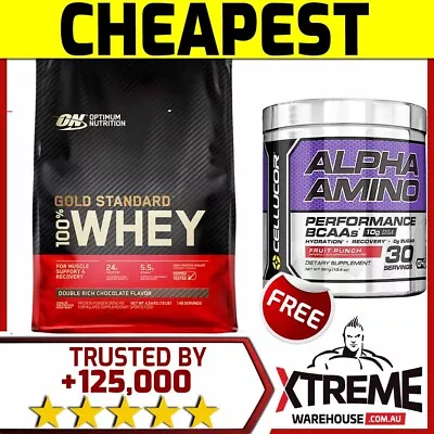 OPTIMUM NUTRITION 100% WHEY // 10LB 4.5kg GOLD STANDARD 10lbs WPI WPC PROTEIN $$ • $237.45