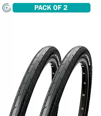 Pack Of 2 Maxxis Detonator Tire Clincher Wire Requires Tube Black 700 X 25 • $59.88