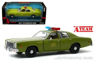 Greenlight 1/24 The A Team 1977 Plymouth Fury U.S. Army Police 84103 • $30.99