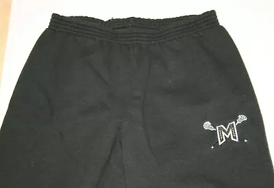 Michigan Lacrosse Sweatpants Youth Large Fleece Training Workout Black Kids • $14.95